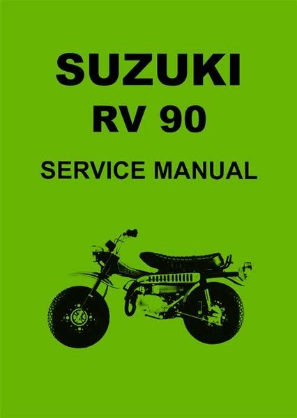 This little Suzuki RV90 Rover dubbed the "Van Van" overseas had an 88cc 2-stroke engine they claimed produced 8hp at 6,000rpm. . Suzuki rv90 manual